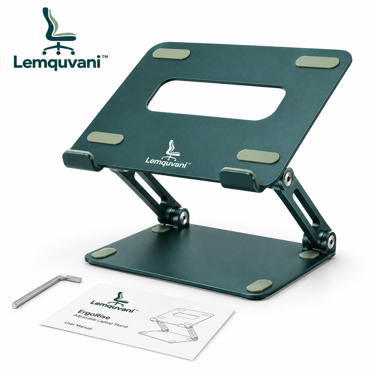 Lemquvani™ ErgoRise Adjustable Laptop Stand