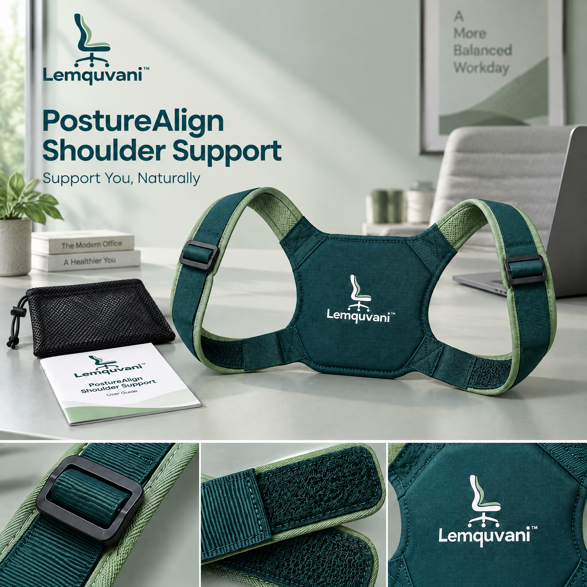 Lemquvani™ PostureAlign Shoulder Support