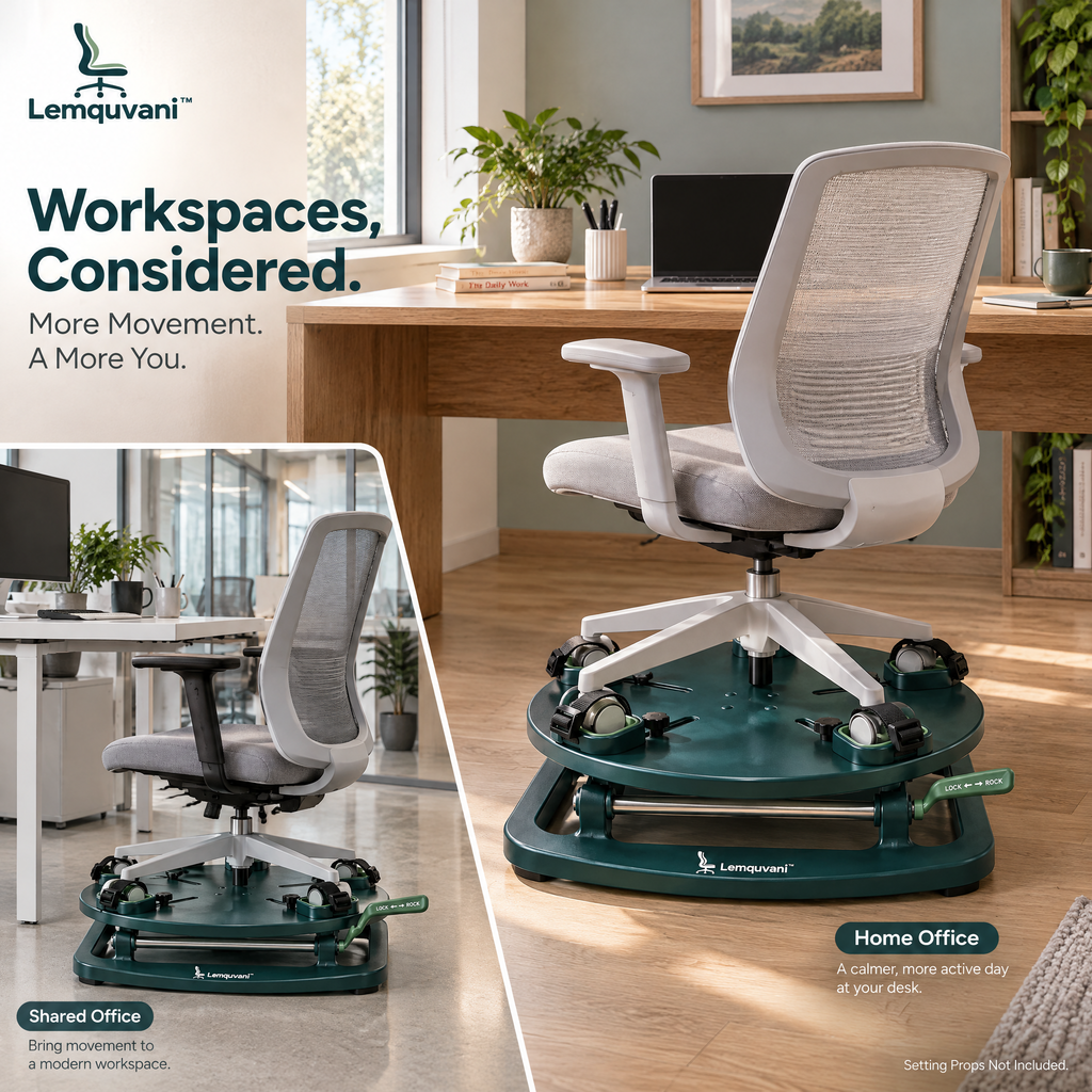 Lemquvani™ ChairTilt Ergonomic Seat Rocker