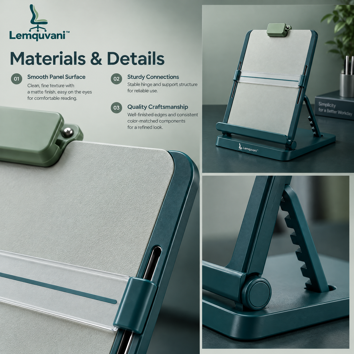 Lemquvani™ ReadEase Document Holder