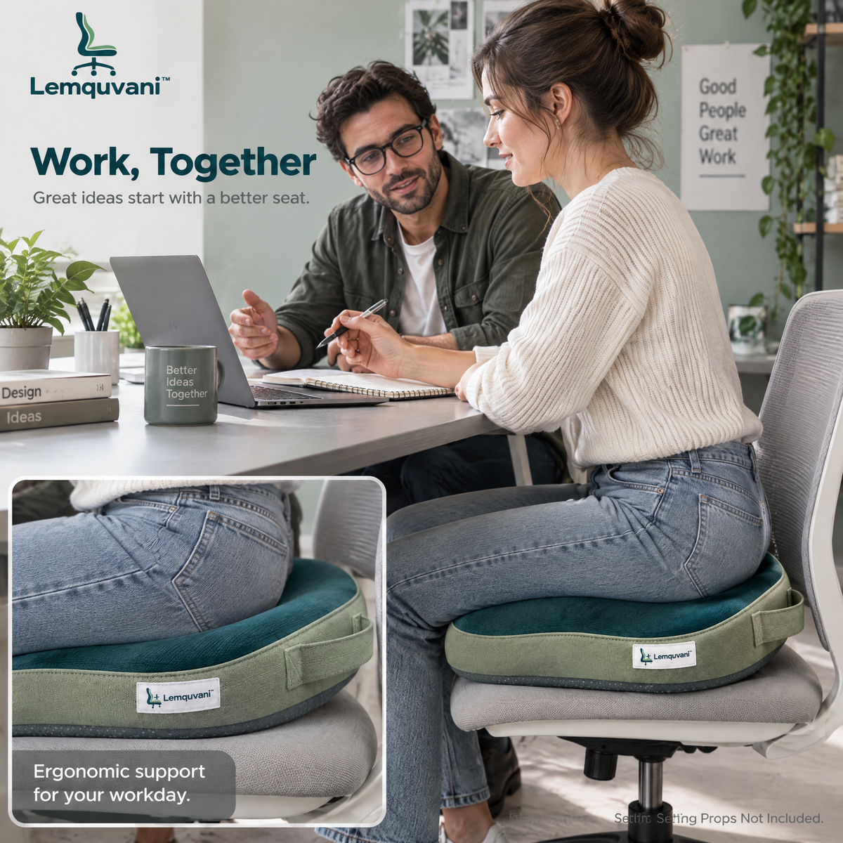 Lemquvani™ CloudContour Seat Cushion