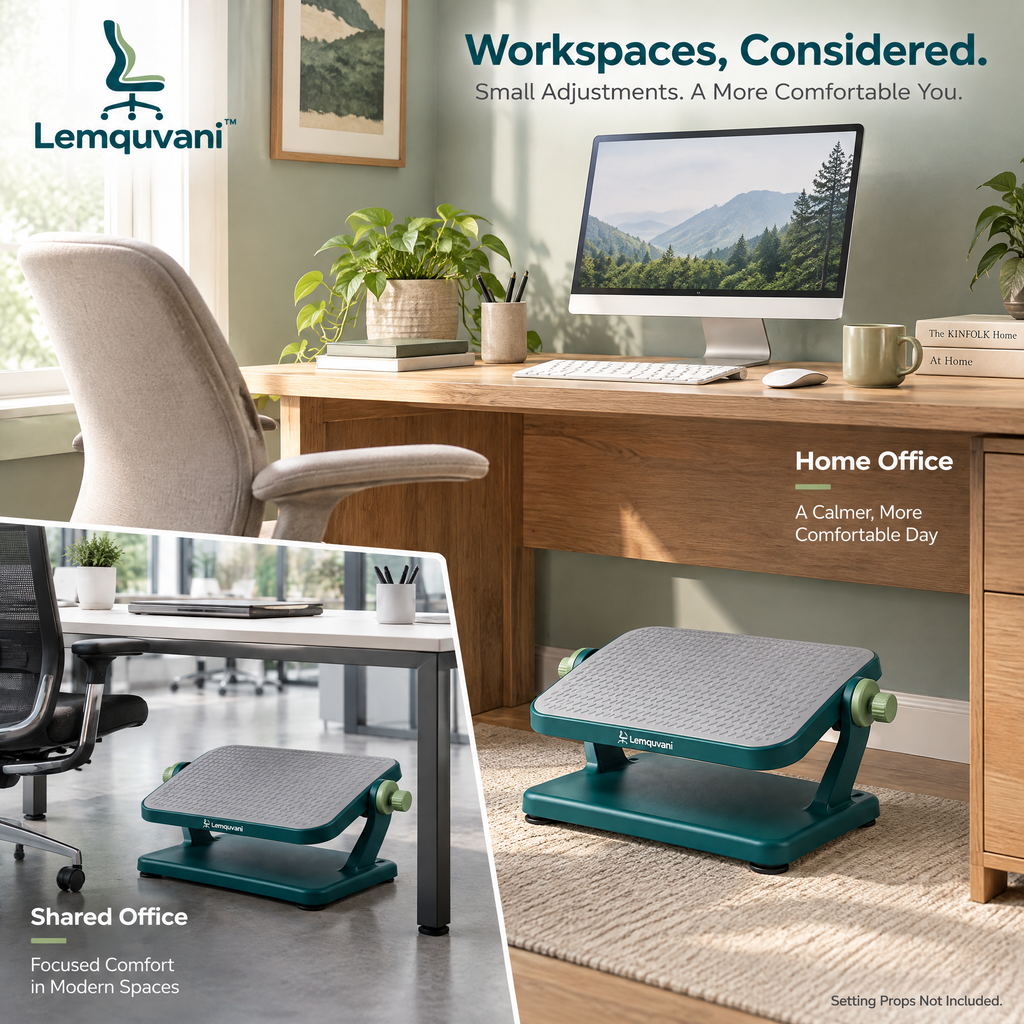 Lemquvani™ GlideRest Ergonomic Footrest