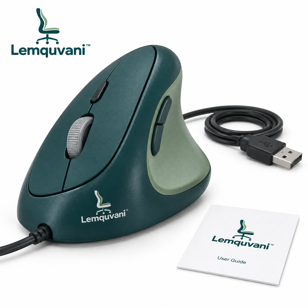 Lemquvani™ FlexGrip Vertical Mouse