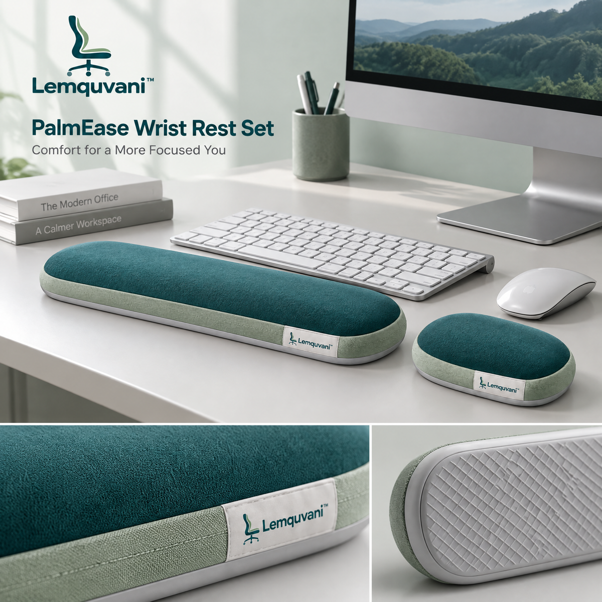 Lemquvani™ PalmEase Wrist Rest Set