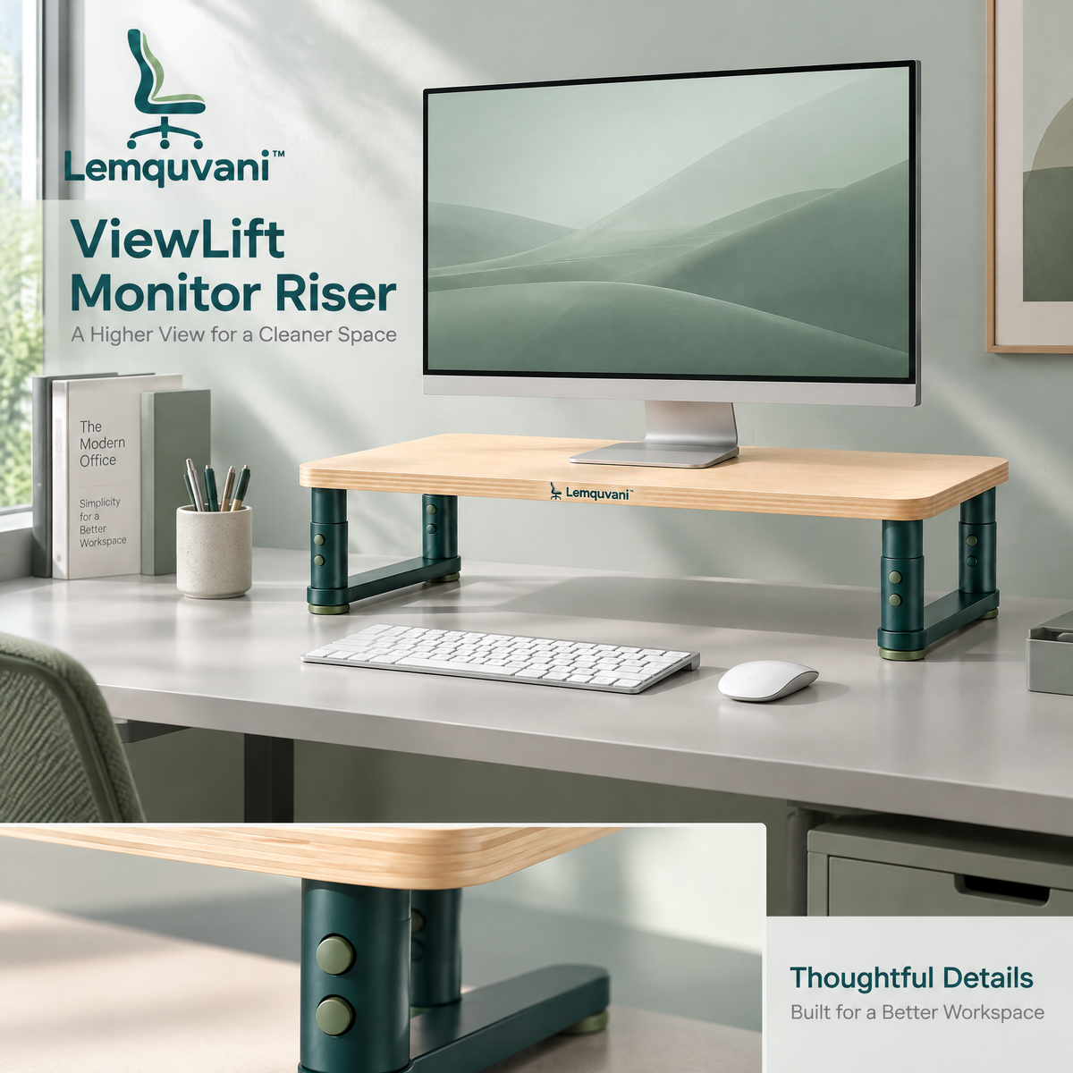 Lemquvani™ ViewLift Monitor Riser