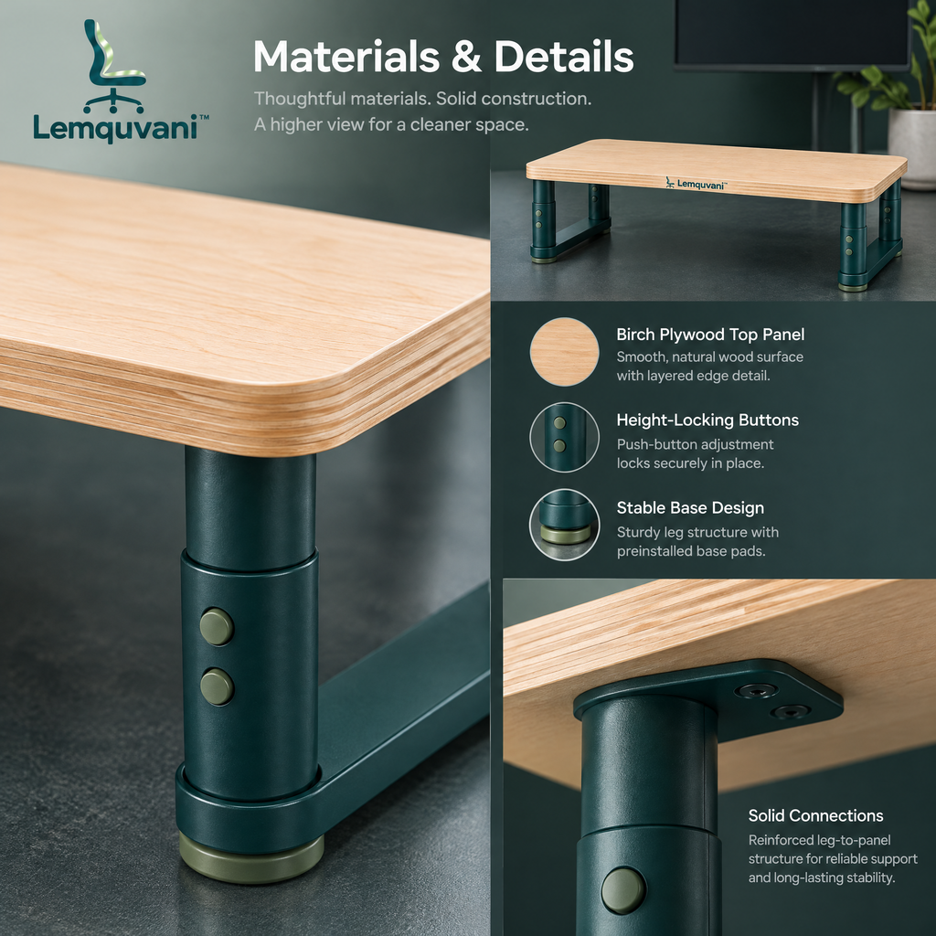 Lemquvani™ ViewLift Monitor Riser
